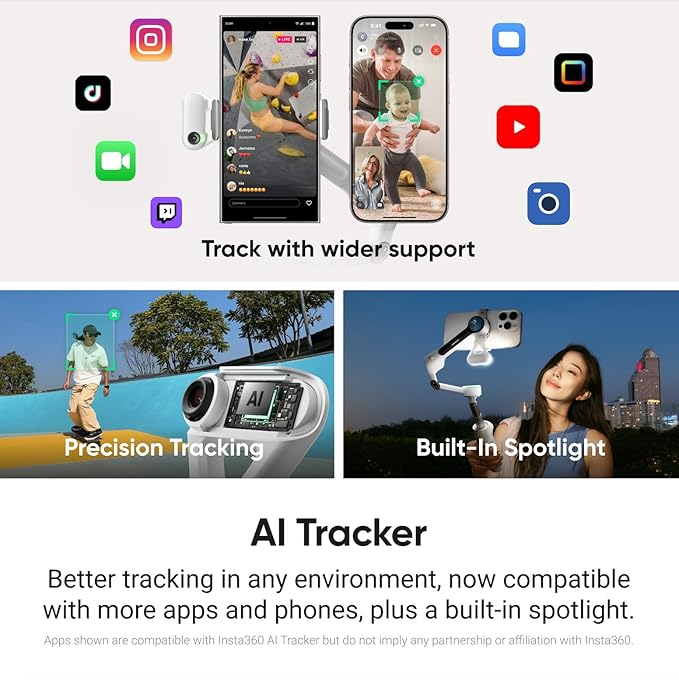 Insta360 Flow 2 Plus AI Tracker Bundle